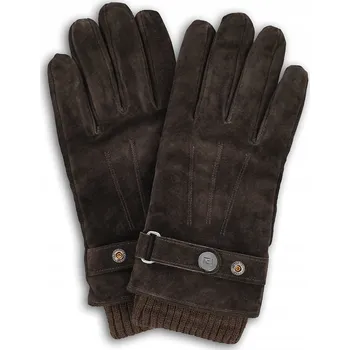 Rukavice Hnědé pánské rukavice ze 100% semišové kůže Pako Lorente vel XL/XXL