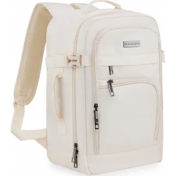 Městský batoh Cestovní Batoh 40x20x25 do letadla lehké příruční zavazadlo, béžový, ZAGATTO