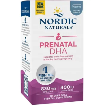 Doplněk stravy Nordic Naturals Prenatal DHA 90 kapslí, bez lepku