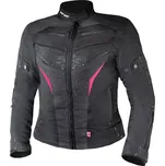 Dámská bunda na motorku Street Racer Rose černo-růžová S
