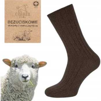 Pánské ponožky CERBER Ponožky TEPLÉ VLNĚNÉ PONOŽKY hnědé velikosti 45-47