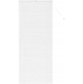 Žaluzie Okenní žaluzie s roletou, manuální ovládání, bílá, hliníková