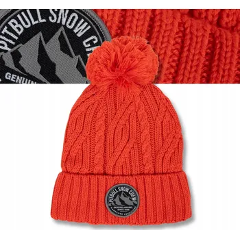 Čepice Pitbull zimní čepice beanie červená, univerzální velikost