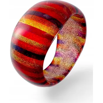 Náramek Široký náramek na ruku s barevnými pruhy