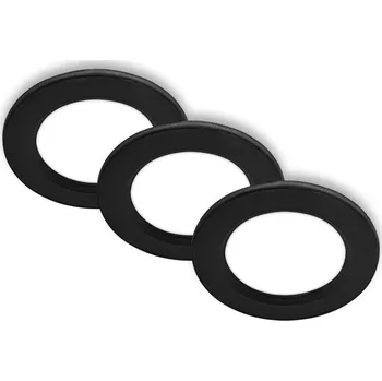 BRILONER Jeft vestavná svítidla 76mm 3ks sada - 230V, 3W, 330lm, LED, neutrální bílá, černá 7992035