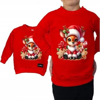 Pánská mikina Mikina Vánoční Červená Liška 116/122