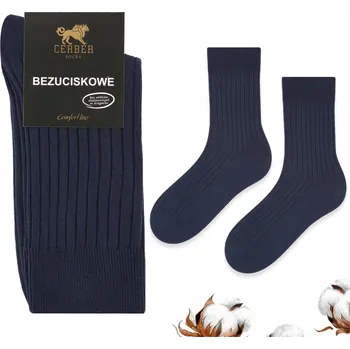Pánské ponožky bavlněné Ponožky CERBER modré, velikost 45-47