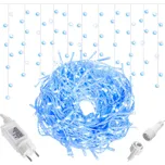 Springos Závěs krápníky 300 LED modrá/studená bílá