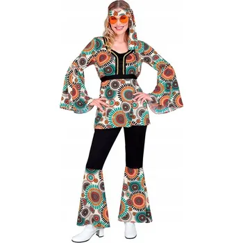 Karnevalový kostým Kostým dámský 60. 70. léta hippies groovy vintage M