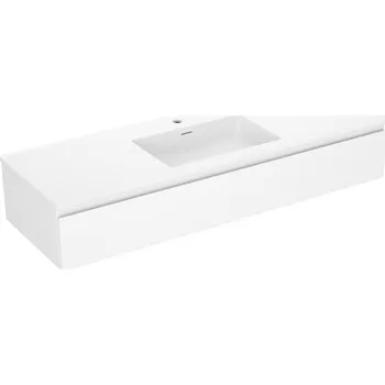 Koupelnový nábytek Koupelnová skříňka Mexen Orio 140 cm s umyvadlem Otis, 1 zásuvka, matná bílá - 91A10-14023-1-BF01-W18M01