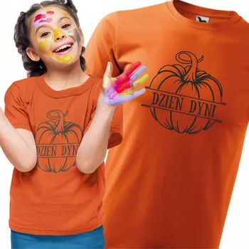 Dětské oranžové tričko na Den dýní, svátek dýní, velikost 8 (134 cm)