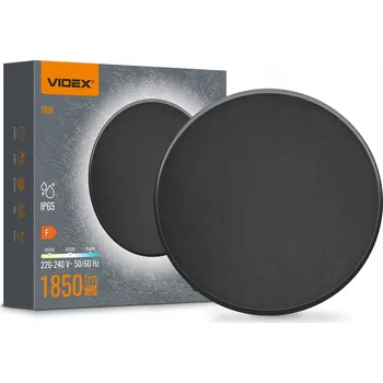 Nástěnné svítidlo LED Nástěnné Svítidlo IP65 VIDEX WL03 18W 3000K-4000K-6500K Černé