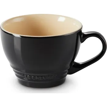 Hrnek na cappuccino 400 ml, BLACK ONYX, kamenina, Le Creuset