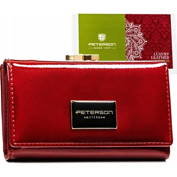 Peterson dámská peněženka z pravé kůže červená