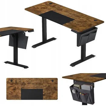 Psací stůl Obdélníkový psací stůl Songmics 140 x 60 x 120 cm, ořech