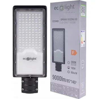Pouliční lampa Ecolight 100 W 9000 lm napájení ze sítě