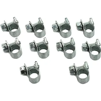 Diverse / Import Sada hadicových spon / šroubovacích spon na palivovou hadici, 10 kusů, pro Hercules moped moped mokick MG00071381