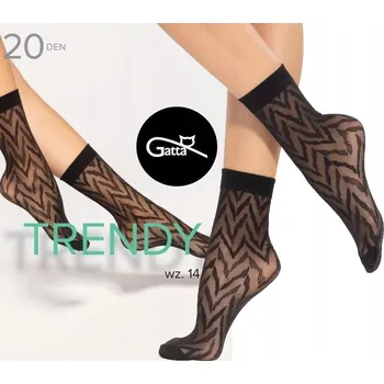 Pánské ponožky GATTA TRENDY SOCKS vz.14 Ponožky 20 DEN Nero / UNI