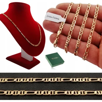 Řetízek ŘETÍZEK POZLACENÝ TLUSTÝ GUCCI 3,8 mm NEREZOVÁ OCEL + DÁRKY ZDARMA, PRO MAMINKU