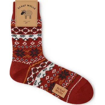 Dámské ponožky xcena Vlněné ponožky vínové Velikost: 35-38