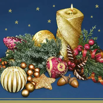 Pol-Mak Ubrousky MAKI L (20ks) Chrismas Aved Arrangement 602921