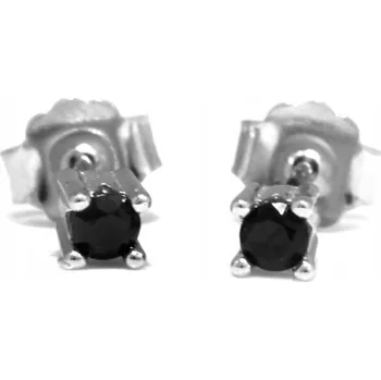 Náušnice Stříbrné náušnice 925 kroužky 10 mm se zirkony