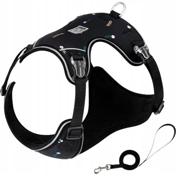 Postroj pro psa Postroj + vodítko pro malého psa Truelove Lightness černé XS