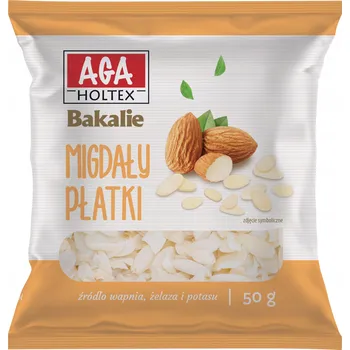 Aga Holtex Mandle plátky 50g Sušené ovoce a ořechy