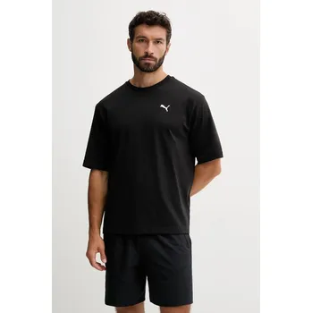 Bavlněné tričko Puma Wardrobe Essential pánské, černá barva, 629645, XL, 99X