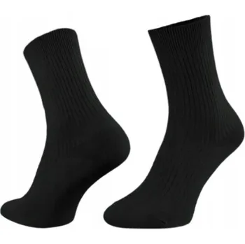 Dámské ponožky Dámské ponožky KRYSTJAN MEDIC LINE BEZUCISKOWE PRESSURE-FREE s proužky černé 36-39