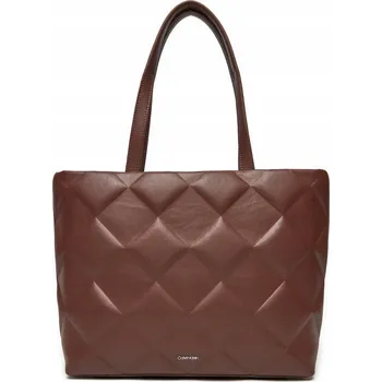 Kabelka Calvin Klein shopper kabelka syntetická hnědá