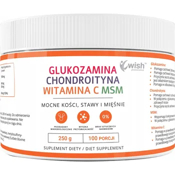 Kloubní výživa Doplněk stravy Wish Pharmaceutical glukosamin v prášku 250 g