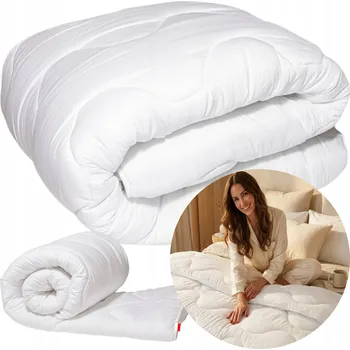 přikrývka CELOROČNÍ PŘIKRÝVKA 180X200CM MĚKKÁ TEPLÁ ANTIALERGICKÁ - VÝROBEK POLSKÝ