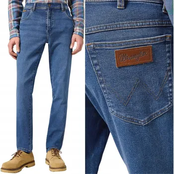 Pánské džíny Wrangler TEXAS SLIM pánské džíny rovného střihu velikost 38/36