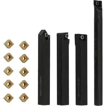 Příslušenstí k soustruhu Soustružnické nože 12 mm, sada - 4 Ks + 10 ks VBD