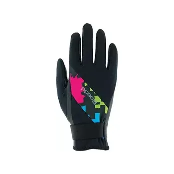 Běžecké rukavice Roeckl Lenting Black/Multicolor (Běžkařské/biatlonové rukavice)