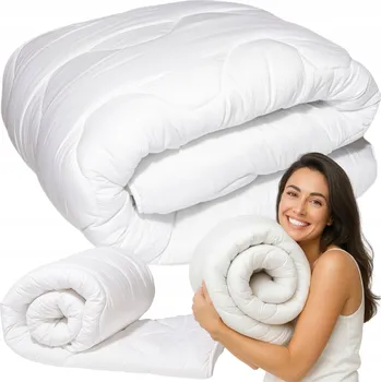 přikrývka PŘIKRÝVKA 200x200 BÍLÁ CELOROČNÍ MĚKKÁ LEHKÁ TEPLÁ ANTIALERGICKÁ ČESKÁ