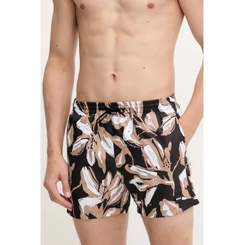 Pánské kraťasy Plavkové šortky BOSS Piranha oranžová barva 50508844 99A, vel. M