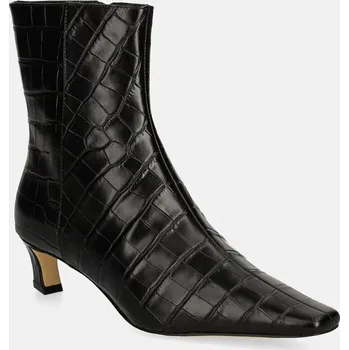 Dámské kozačky Kožené kotníkové boty MICHAEL Michael Kors Cosmo dámské, černá barva, na malém podpatku, 40F4CSME5E.001 99X, EUR 37