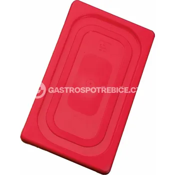 Gastronorm Víko GN 1/3 polypropylenové - červená