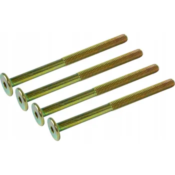 Šroub 100x metrický šroub M6 x 85 mm pozink, s válcovou hlavou, nábytkový šroub