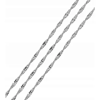 Řetízek Brilio Stříbrný řetízek Lambada stříbrný 50 cm 471 086 00010 04