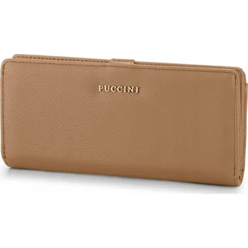 Peněženka Dámská peněženka velká na karty Eko Kůže PUCCINI Hnědá BLP837A-2B