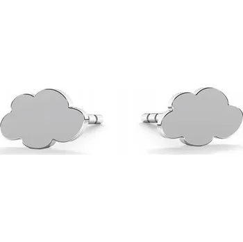 Náušnice Stříbrné náušnice Obláček mrak
