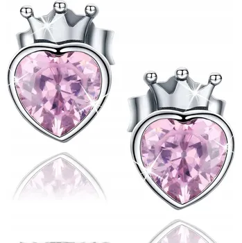 Náušnice STŘÍBRNÉ NÁUŠNICE PRO HOLČIČKU PRINCEZNU