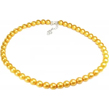 Náhrdelník Náhrdelník Žlutý Matný Skleněné Perly Jablonex Kiara