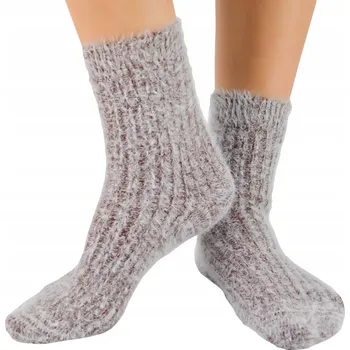 Pánské ponožky PONOŽKY PONOŽKY DÁMSKÉ VLNĚNÉ TEPLÉ silné NOVITI hnědé 36/41 V010T