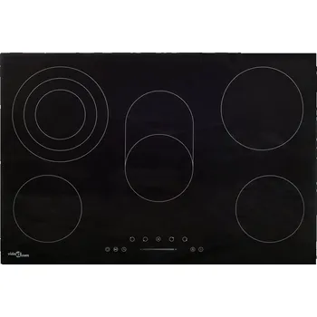 Varná deska vidaXL Keramická varná deska s 5 hořáky dotykové ovládání 90 cm 8500 W