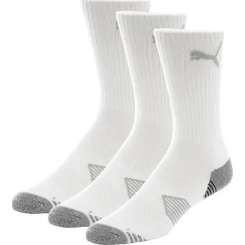Pánské ponožky PUMA 3 páry Ponožky Puma Essential CREW WHITE velikost 38-41 EUR