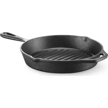 Pánev Litinová grilovací pánev, HENDI, 398x265x(H)48mm